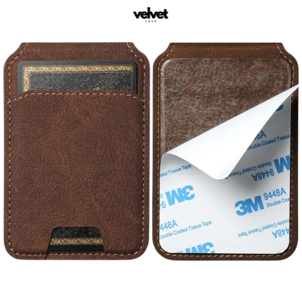 Étui portefeuille universelle magnétique en cuir luxe