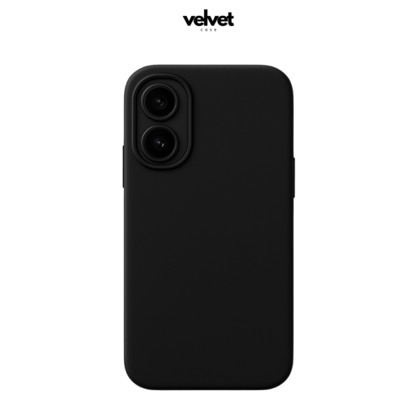 Coque en silicone noir pour série iPhone 15-16 (Plus/Pro/Pro Max) – Image 2