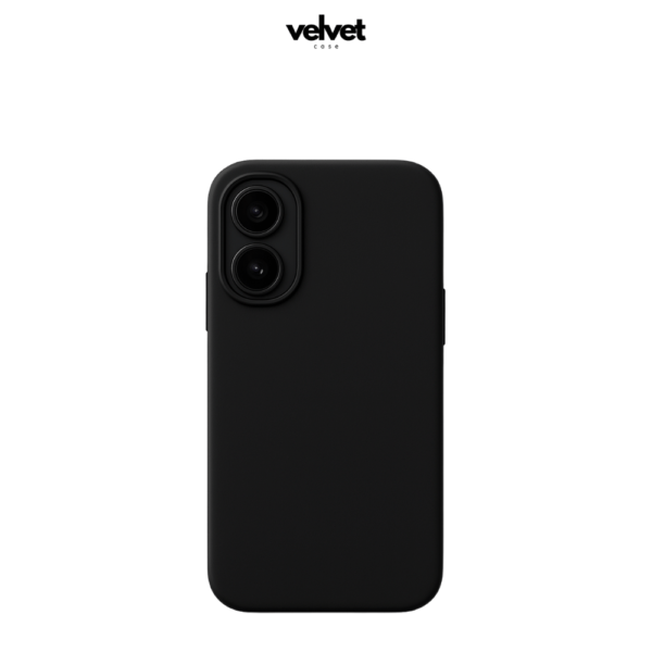 Coque en silicone noir pour série iPhone 15-16 (Plus/Pro/Pro Max) – Image 3