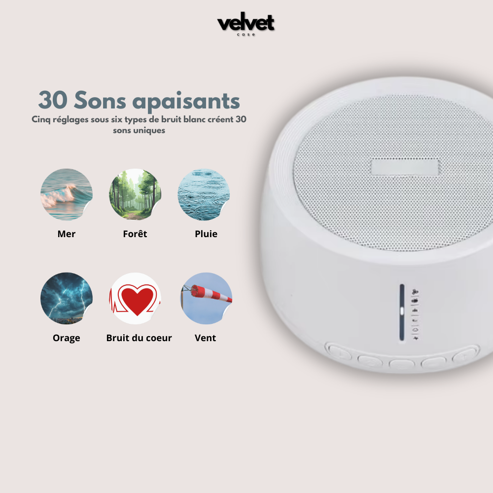 machine a blanc velvet case fiche descripton