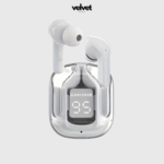 velvet case ecouteur sans fil transparent reduction de bruit fiche produit