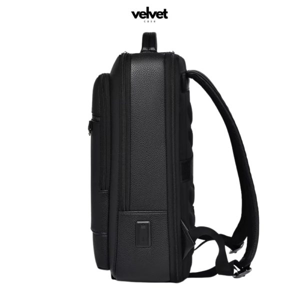 Sac à dos ordinateur de voyage étanche en cuir PU – Image 2
